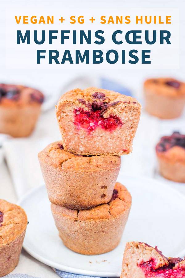 Muffins Vegan Cœur Framboise
