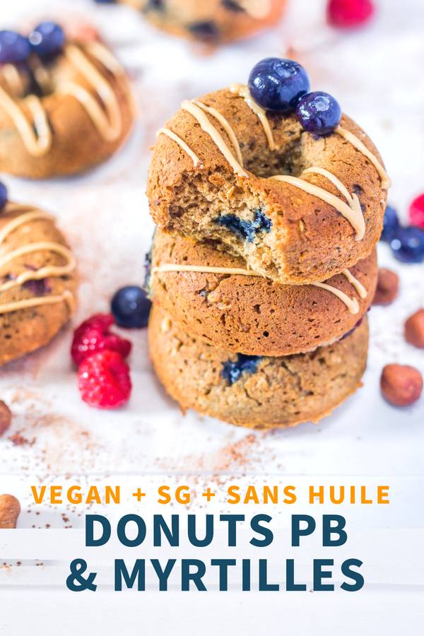 Donuts Myrtilles et Beurre de Cacahuète au Four