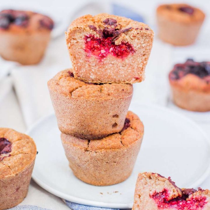 Muffins Vegan Cœur Framboise