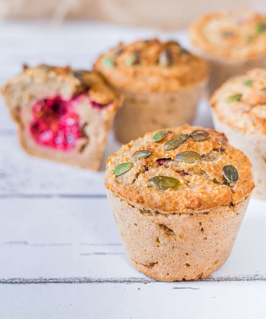 Muffins Vegan Cœur Framboise