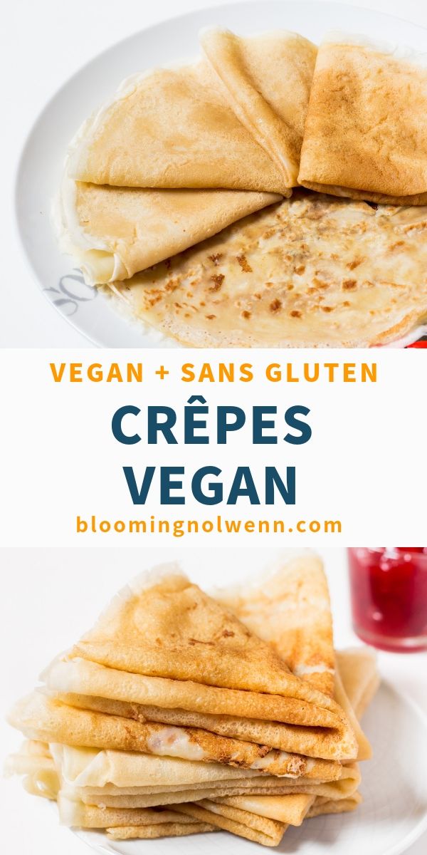 Crêpes Bretonnes Vegan, sans huile, saines