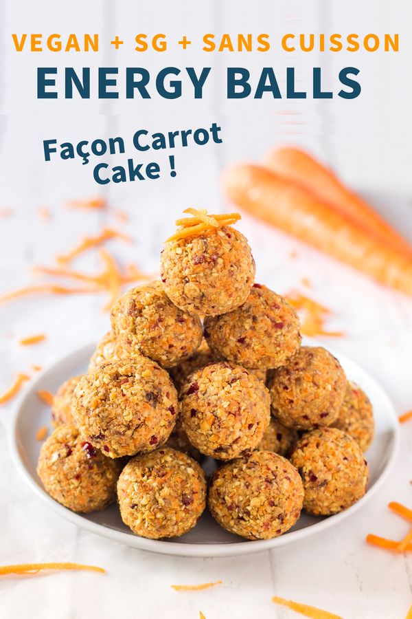 Energy Balls Façon Carrot Cake