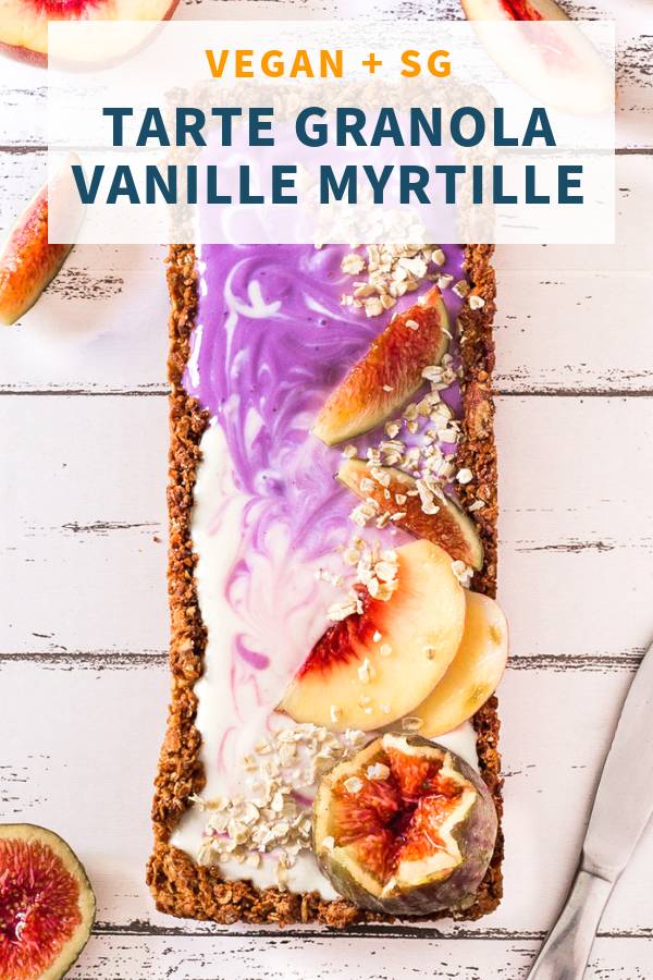 Tarte Granola Vanille Myrtilles