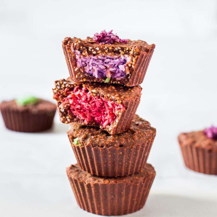 vegan chocolate crunch cups