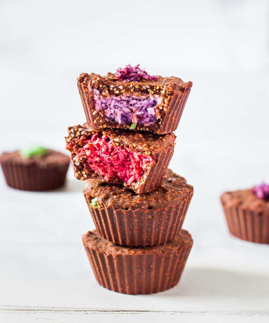 vegan chocolate crunch cups