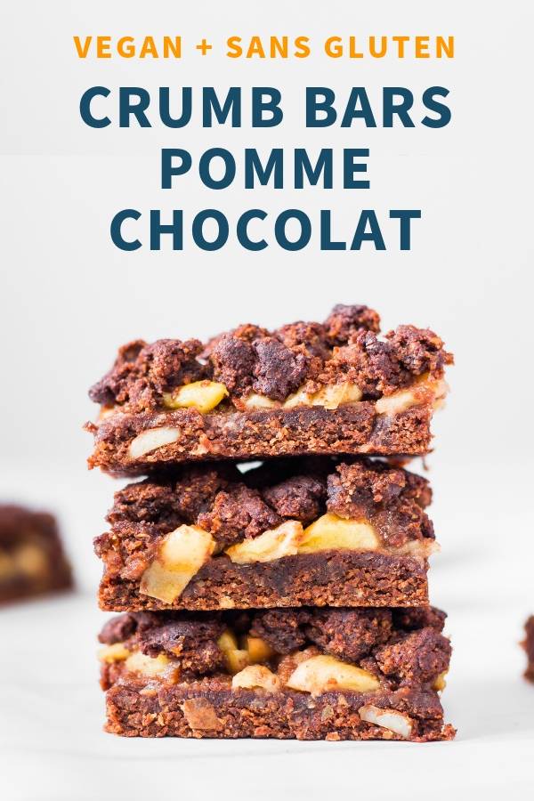 Crumb Bars Pomme Chocolat Vegan