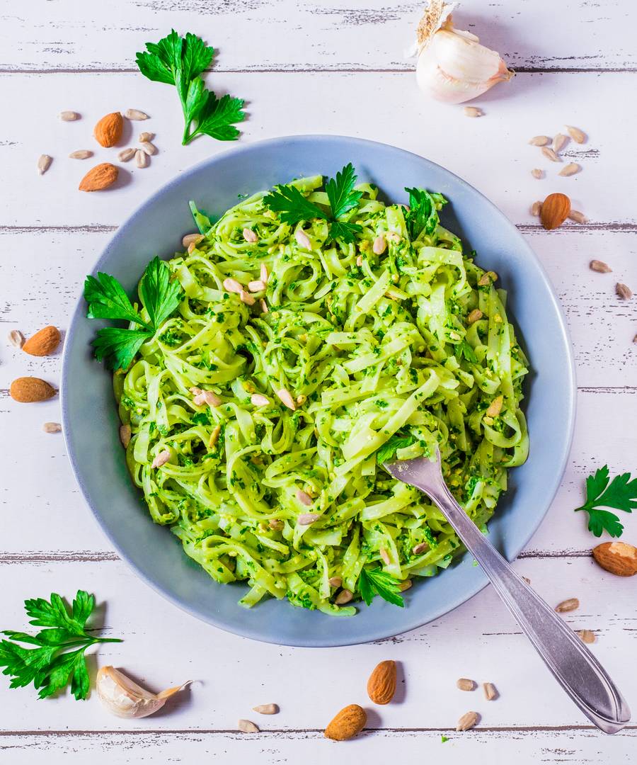 Tagliatelles au Pesto de Persil