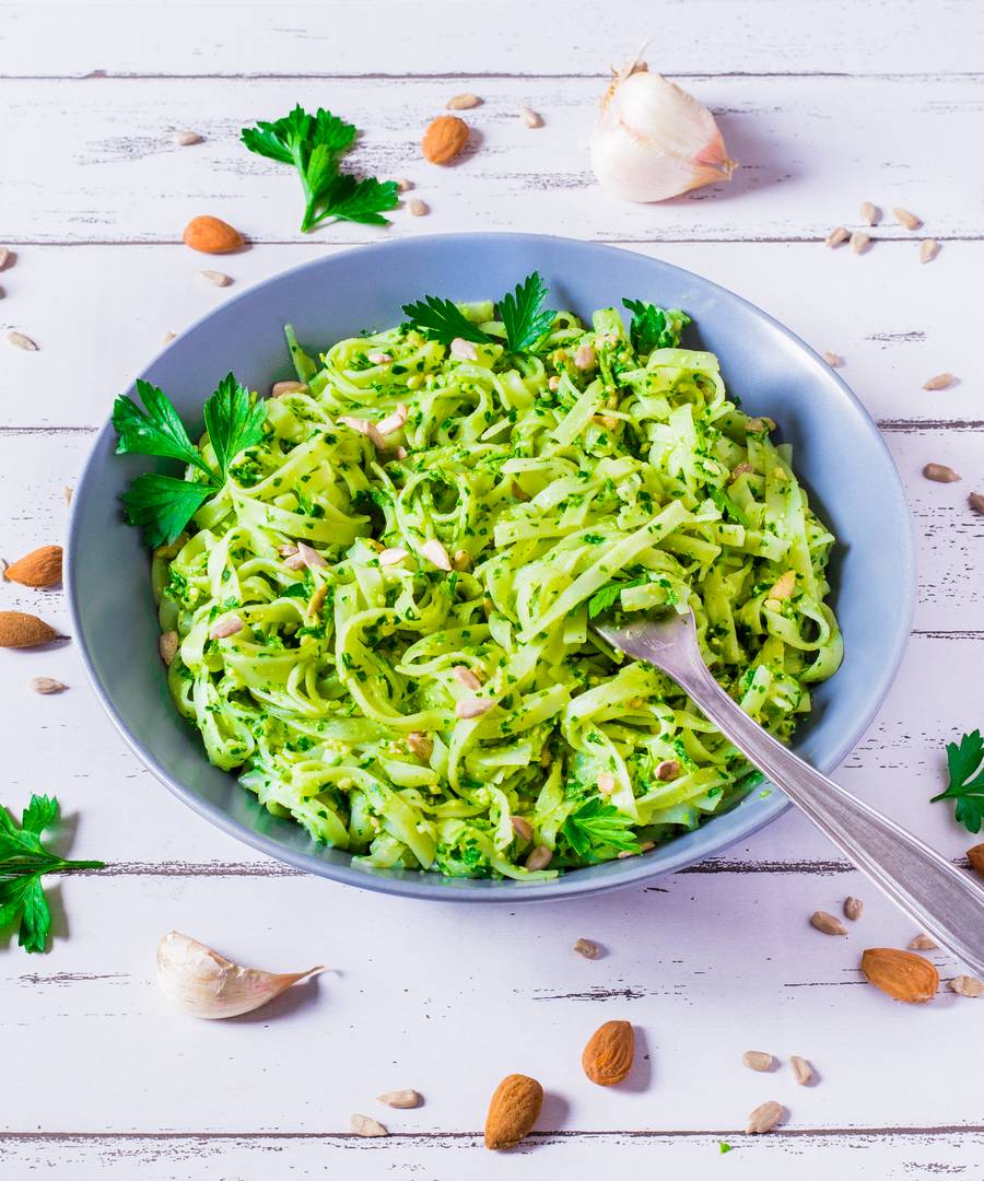 Tagliatelles au Pesto de Persil