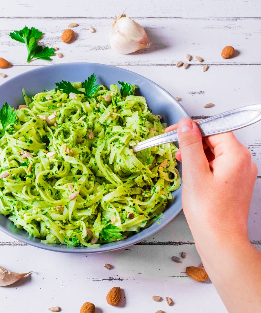 Tagliatelles au Pesto de Persil