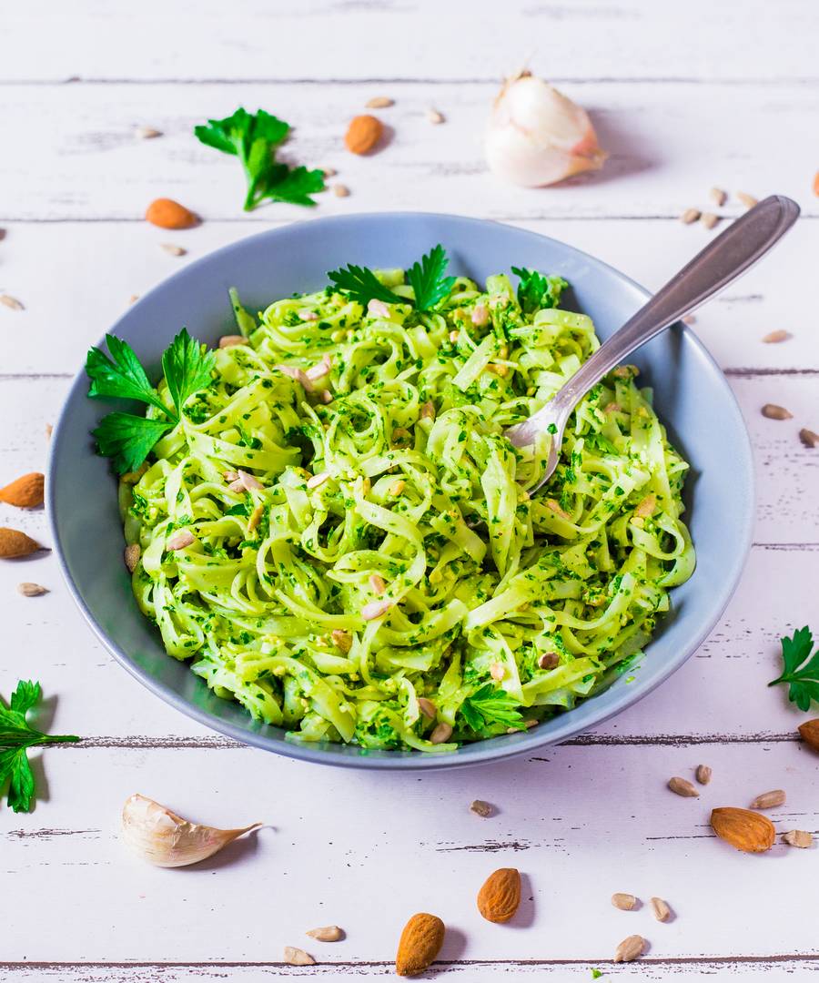 Tagliatelles au Pesto de Persil