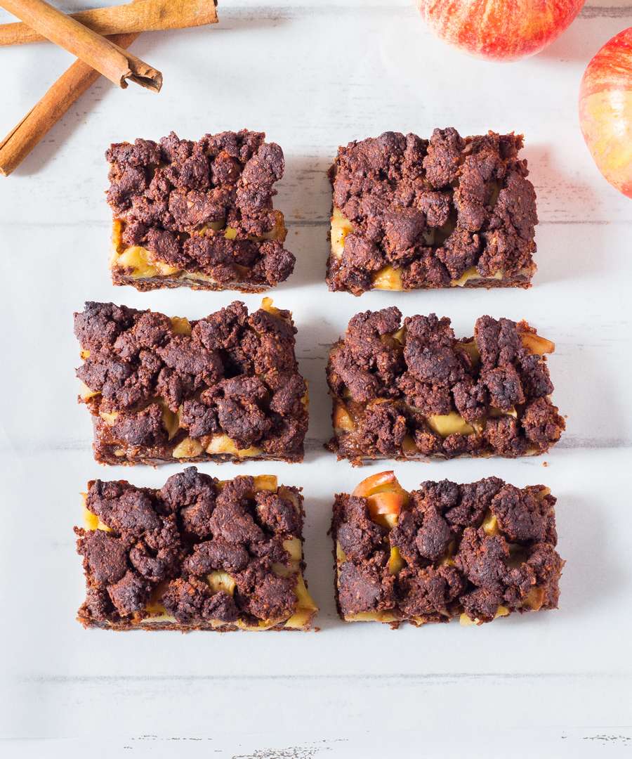 Crumb Bars Pomme Chocolat Vegan