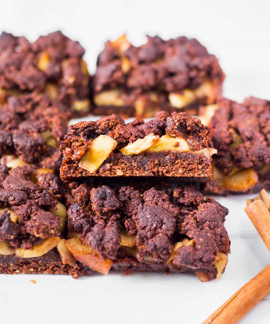 Crumb Bars Pomme Chocolat Vegan