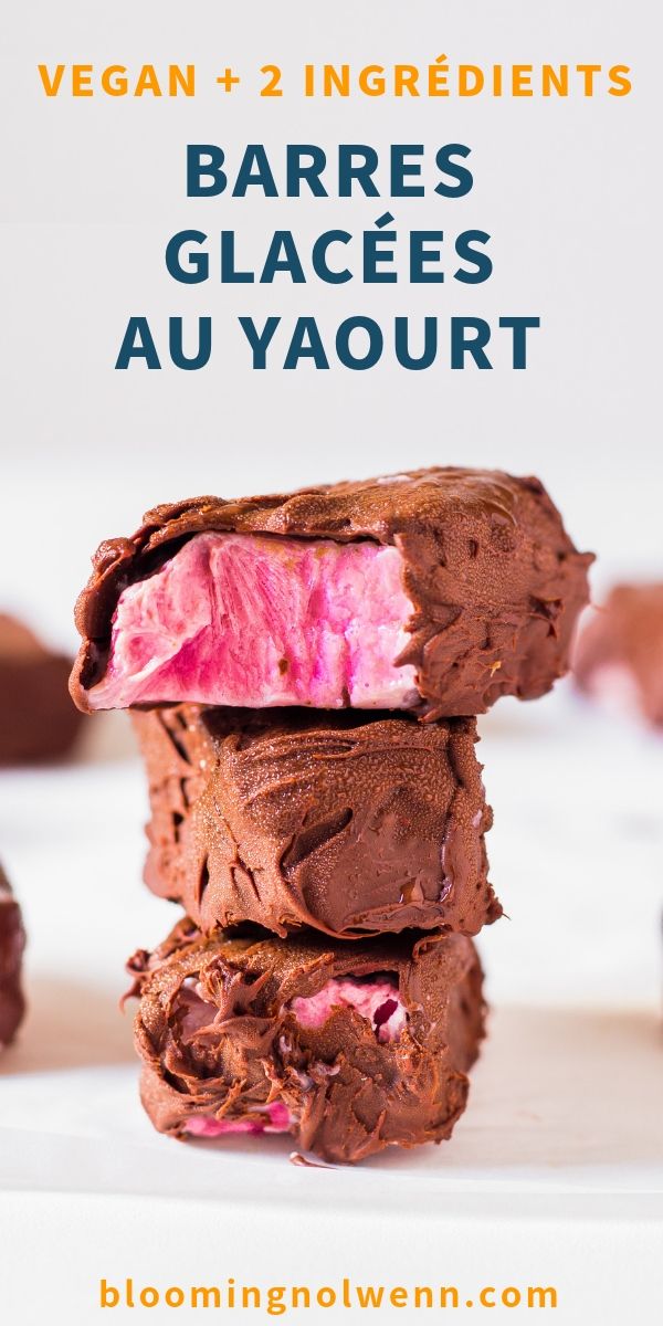 Barres Glacées au Yaourt et Chocolat - Vegan, sans gluten