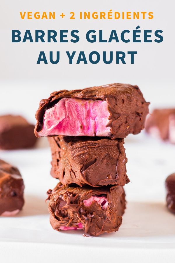 Barres Glacées au Yaourt et Chocolat - Vegan